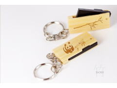 SA300 木質(zhì)旋轉(zhuǎn)隨身碟 [矩形] （Wooden Swivel Flash drive）