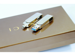 OTG 2in 1 -二合一OTG金屬旋轉(zhuǎn)碟 |Type-C+USB|（Type-C &USB 2 in 1 OTG Swivel Flash drive）
